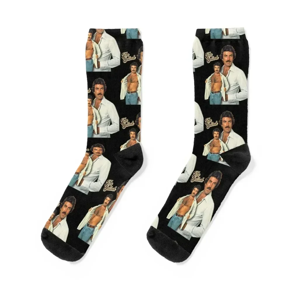 

Tom Selleck Is The Daddy Socks hockey designer sheer Socks Male Women's