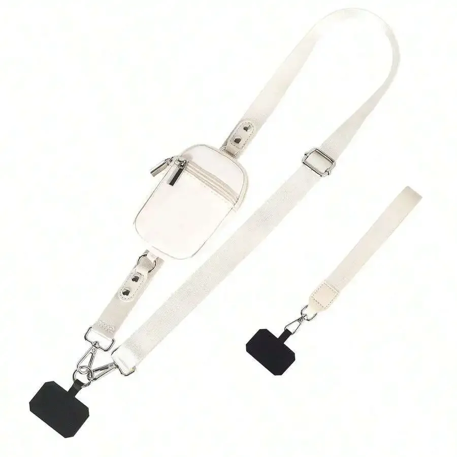 Adjustable Crossbody Phone Strap with Coin Wallet