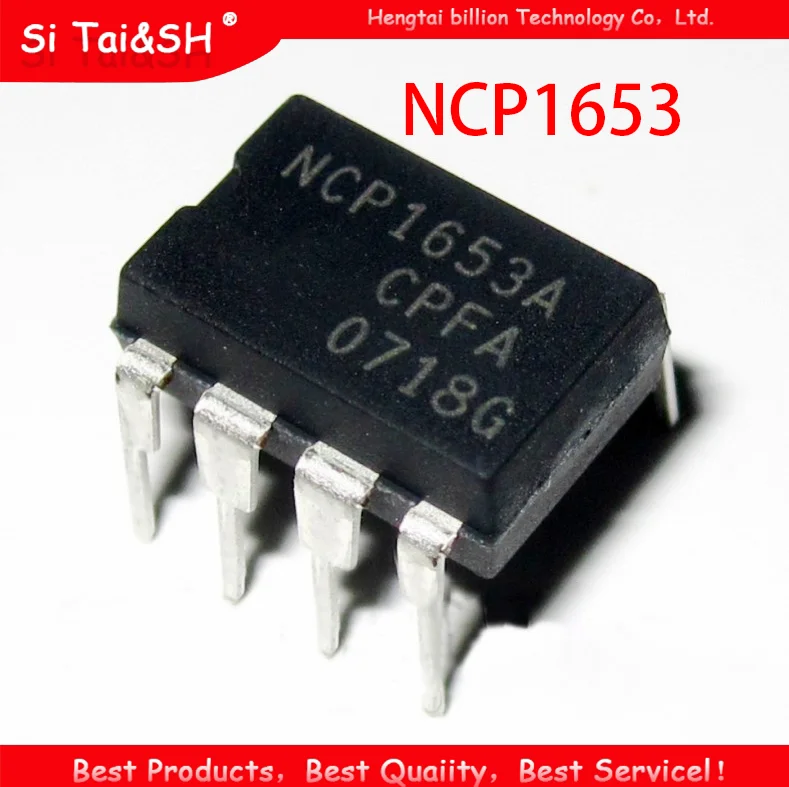 10pcs NCP1653 NCP1653A   DIP-8