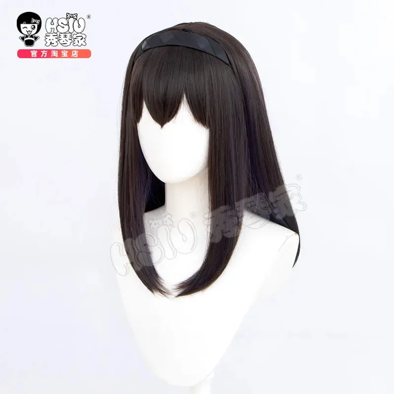 

DY20Game Arknights Priestess Косплей Парик Жрица Темно-коричневый 46 см Длинные волосы для Хэллоуина Карнавал Ролевая игра Prop25