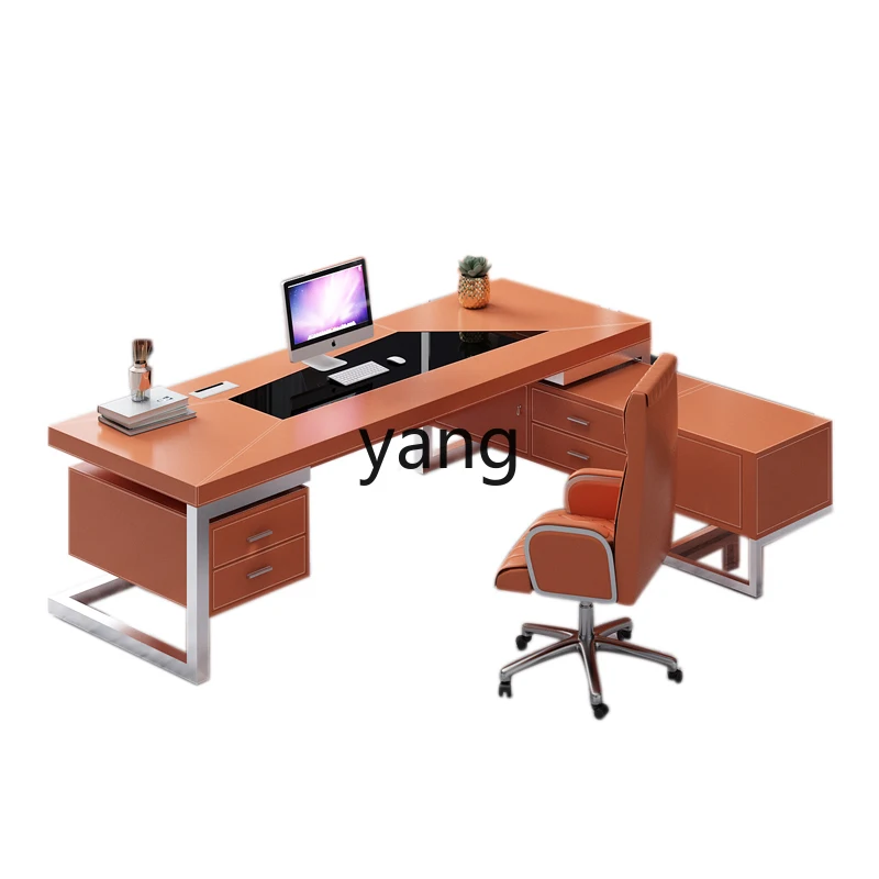 

LTT Light Luxury President's Office Boss Desk Atmosphere Executive Desk Office Desk and Chair