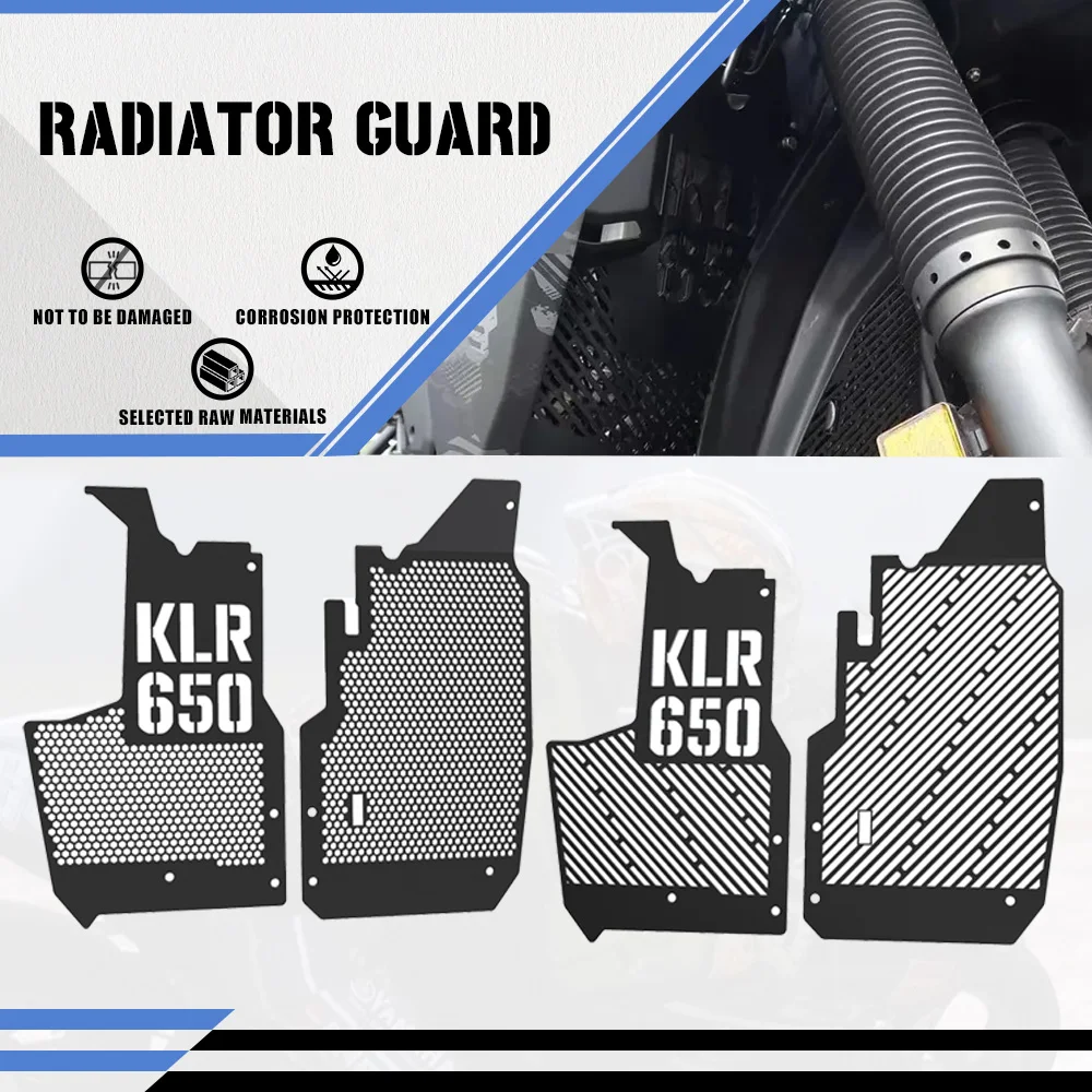 

CNC MotorcycleS For Kawasaki KLR650 2022 2023 2024 KLR 650 S Traveler Adventure Radiator Grille Cover Guard Protection Protetor
