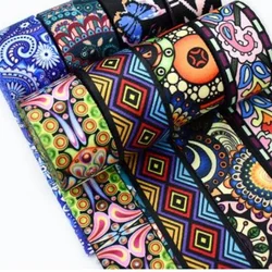 2Meters 38mm Printed Nylon Webbing Boho Bag Strap Ribbon Handbag Handle Leather Belt Bias Tape DIY Sewing Material Accessories