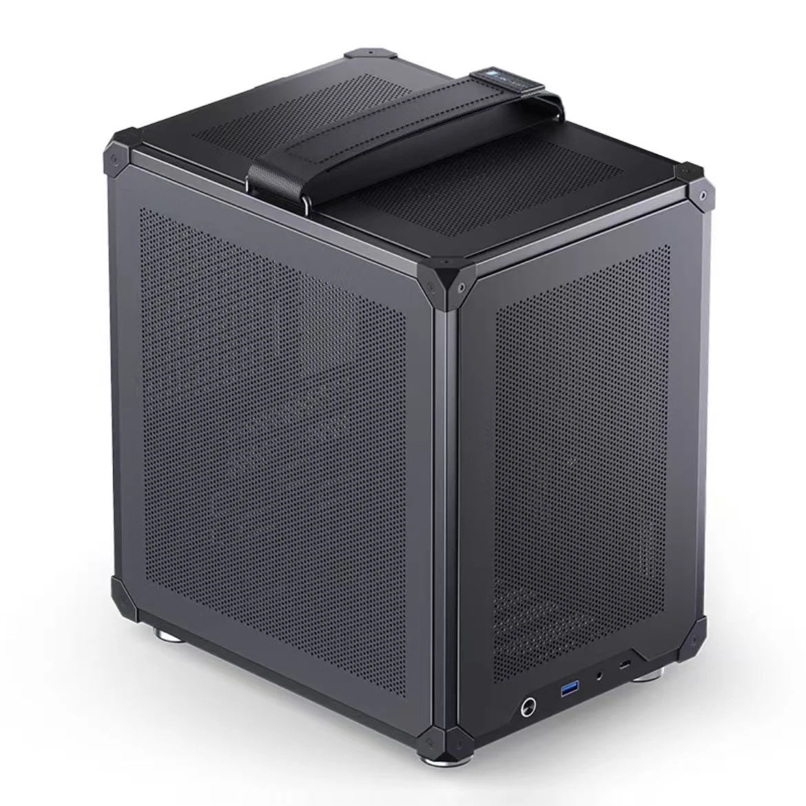 JONSBO C6 ITX Black Mini Chassis Four Side MESH Board 3 Fan Position ATX Power Supply 170mm Radiator Computer Chassis White