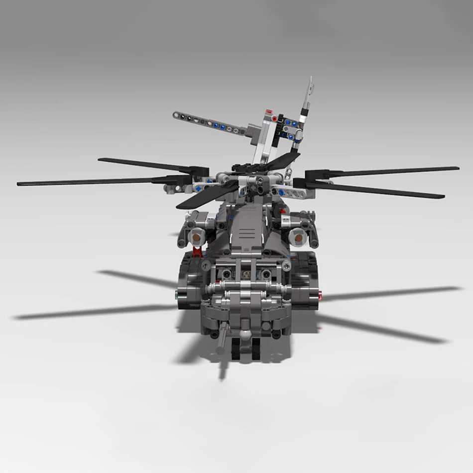 MOC Large Transport Helicopter C-53K Creative Building Blocks Aircraft Model Ultimate Cllection Kid Desktop Display Bricks Toys