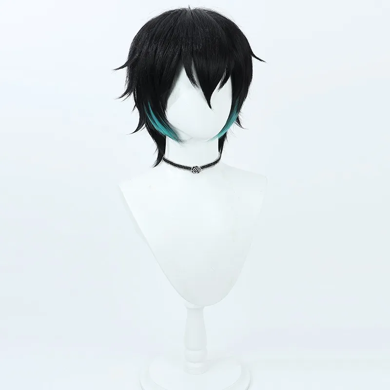 Game Path to Nowhere Parrucca cosplay cinabro Cos Festa di Halloween Prop Capelli sintetici Fibra resistente al calore + cappuccio per parrucca