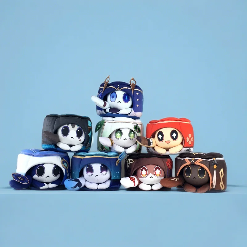 Nieuwe Originele Genshin Impact Kat Cake Cartoon Game Omliggende Funina Leuke Navelet Linghuana Xida Meisje Verjaardagscadeau Pop