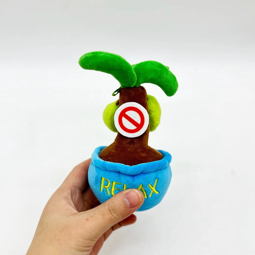 13-47cm Cartoon Potting Succulent Plants Coconut Tree Plush Toy Soft Stuffed Plant Green Banana Doll Creative Funny Pine Decor