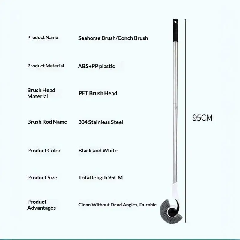 Long Handle Durable Plastic Aquarium Glass Algae Cleaner Corner Gap Cleaning Tools For Home