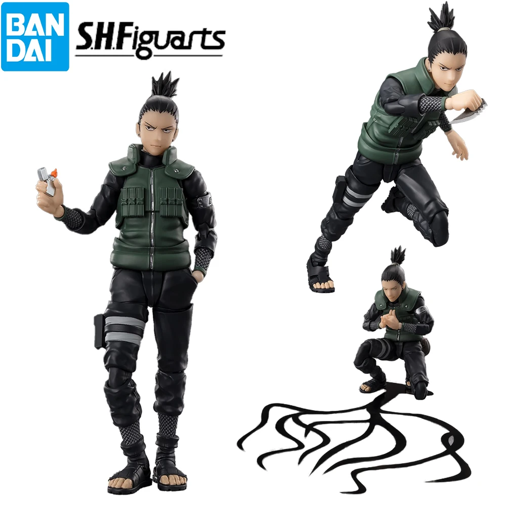 

Предпродажа, оригинальные Bandai S.h.figuarts Наруто Нара Шикамару, блестящие стратегические аниме-фигурки, Коллекционная модель игрушки