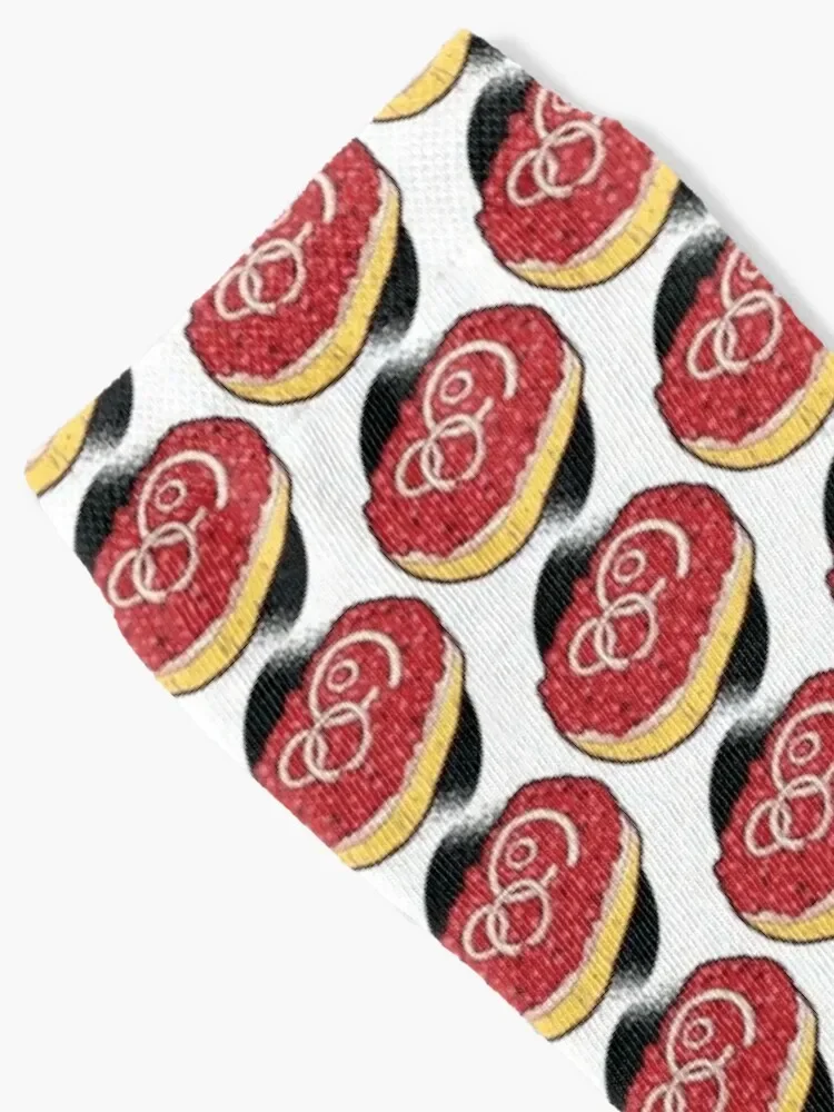 Mett rolls. Socks floral Rugby floor Man Socks Women's