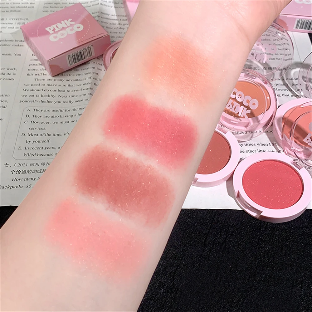 Blush Enhanced Multi-function Delicate Demand Gorgeous Essential Makeup Facial Makeup Low Saturated Blush Sparkling Lasting