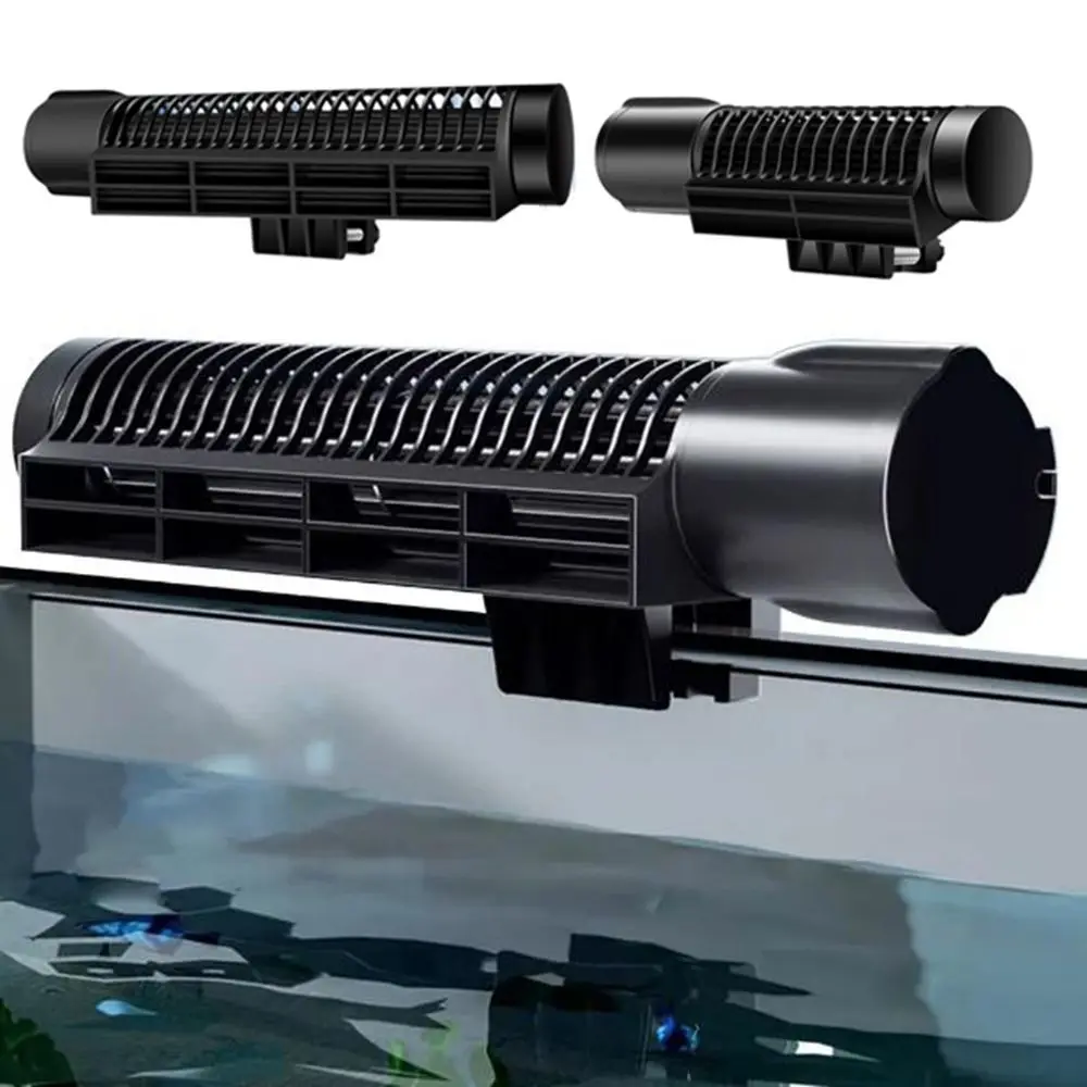 

Frequency Conversion Aquarium Cooling Fan Adjustable Mute Fish Tank Cooling Fan Black Automatic Temperature Control