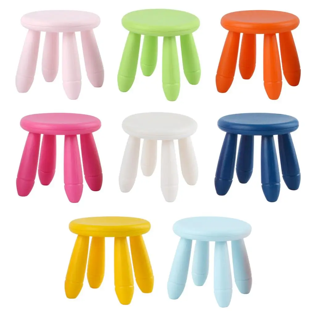 Simulação pequena cadeira fezes móveis em miniatura bancos redondos cadeira brinquedos