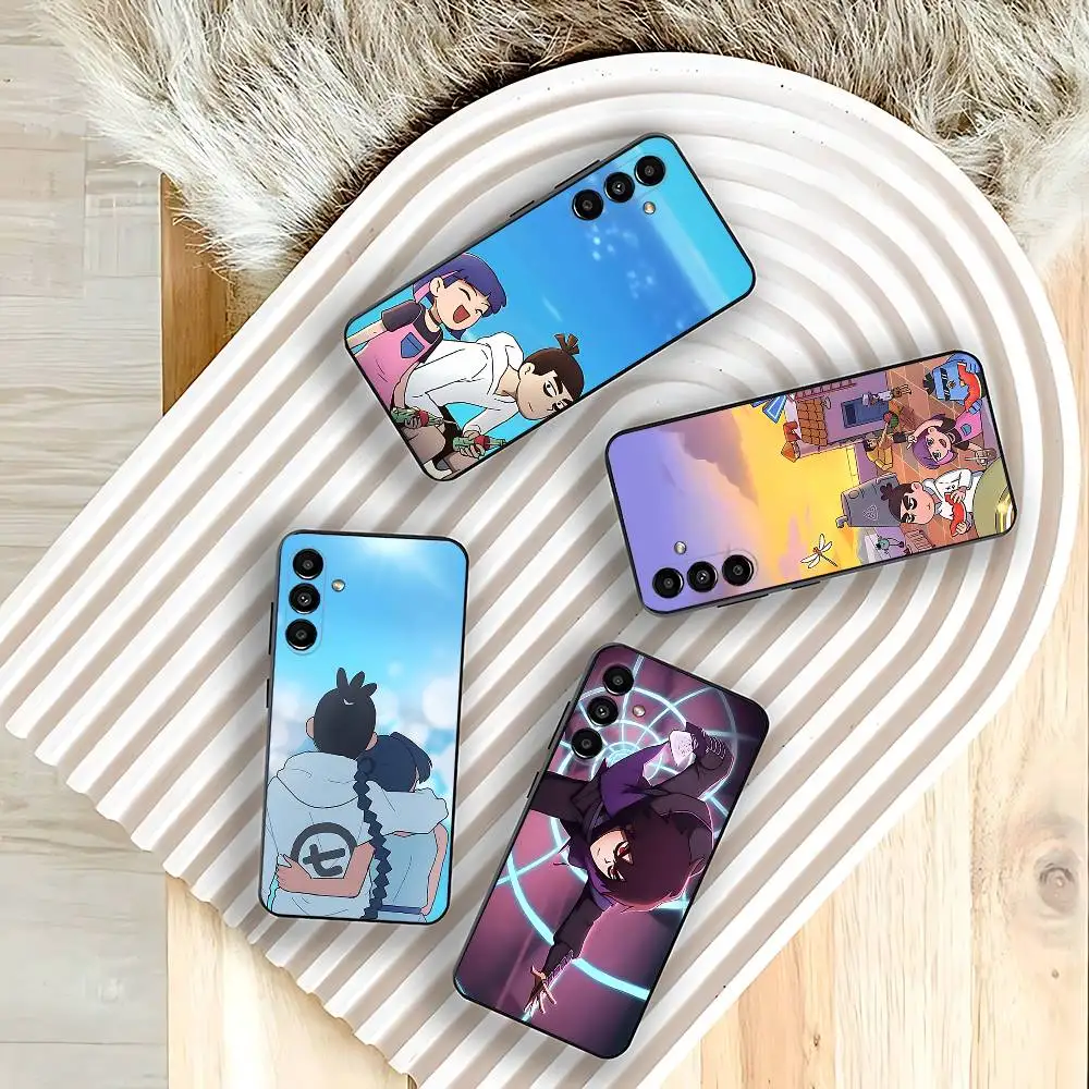 

S-Scissors Anime S-Seven Phone Case For Samsung Galaxy A73,31,32,72,41,53,52,71,22,5G,Note,J7,8,9 Soft Black Cover