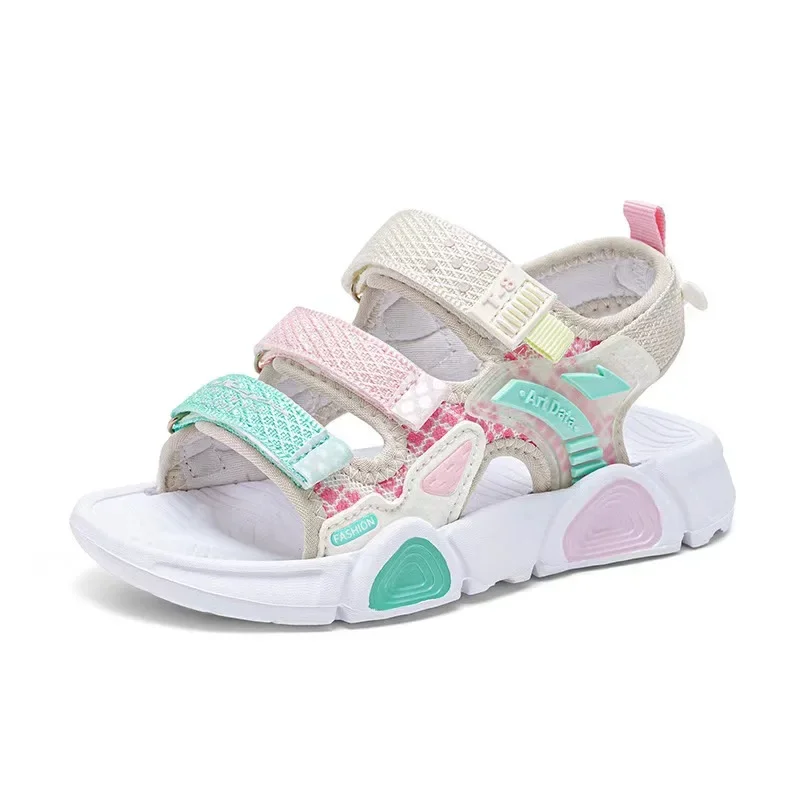 Kindersandalen 2024 Nieuwe Zomerschoenen Voor Jongens En Meisjes, Comfortabele, Ademende, Casual En Slijtvaste Strandschoenen