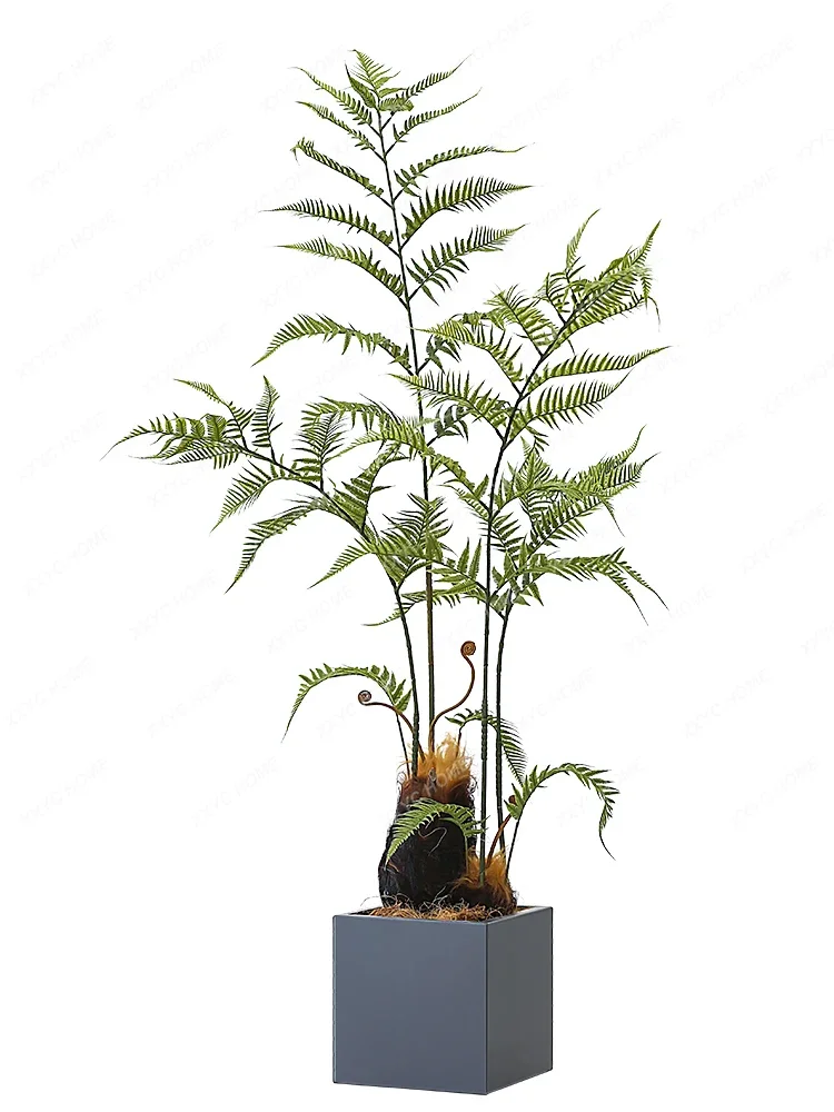 Simulation Plant Golden Monkey Que Green Plant Bonsai Indoor Monkey Head Que Bonsai Fake Trees Decoration