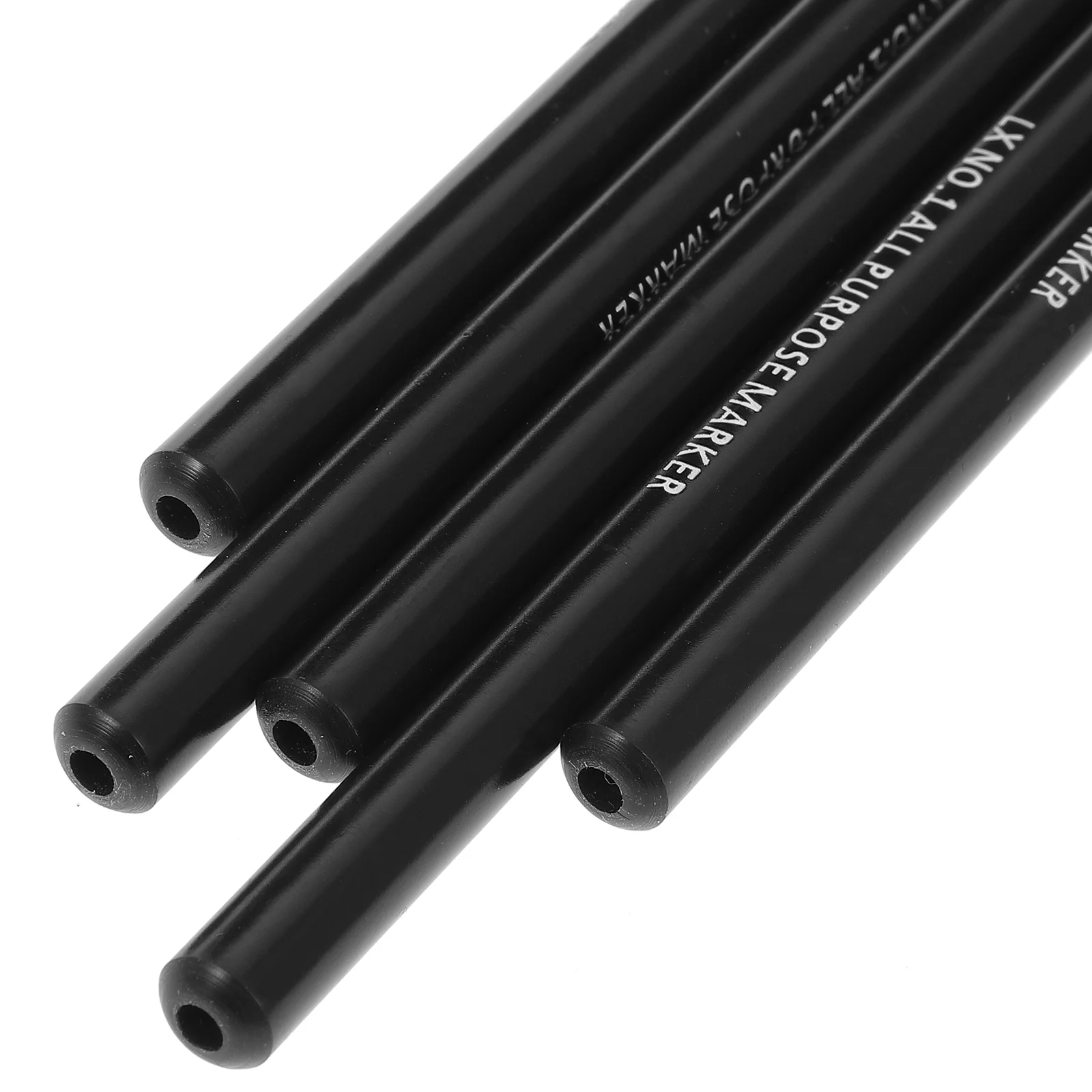 Marqueurs noirs de grande taille pour vêtements, stylo à étiquette de blanchisserie, en continu, 5 pièces