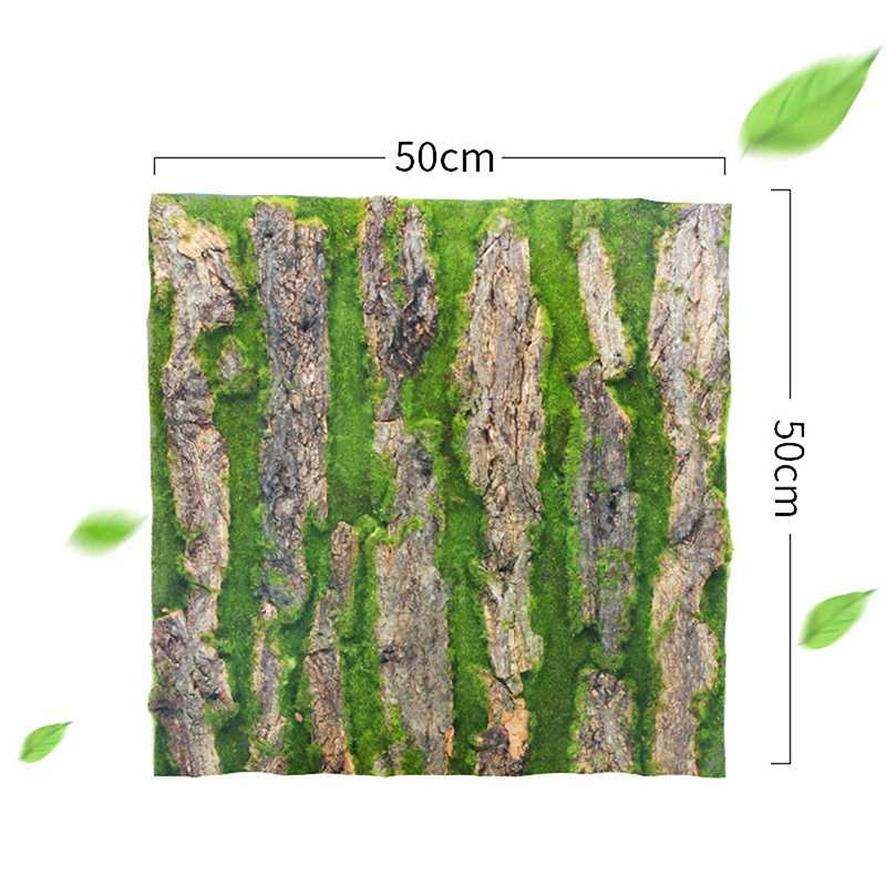 Decorazione murale fai da te corteccia di piante verdi corteccia artificiale materiale decorativo per tubi interni muschio artificiale per copertura del pilastro del tubo dell'acqua