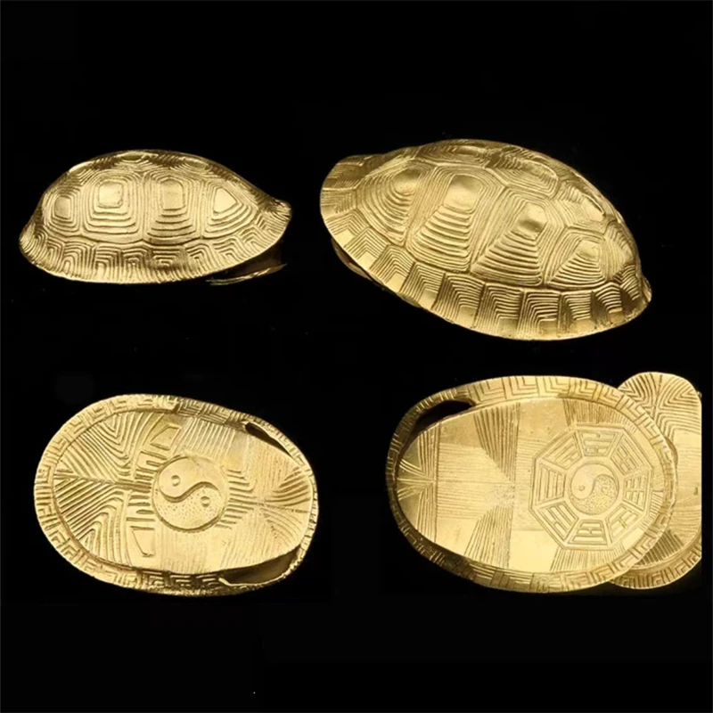 Copper Turtle Shell Six Shaking Hexagrams, Turtle Shell 64 Hexagram Tools