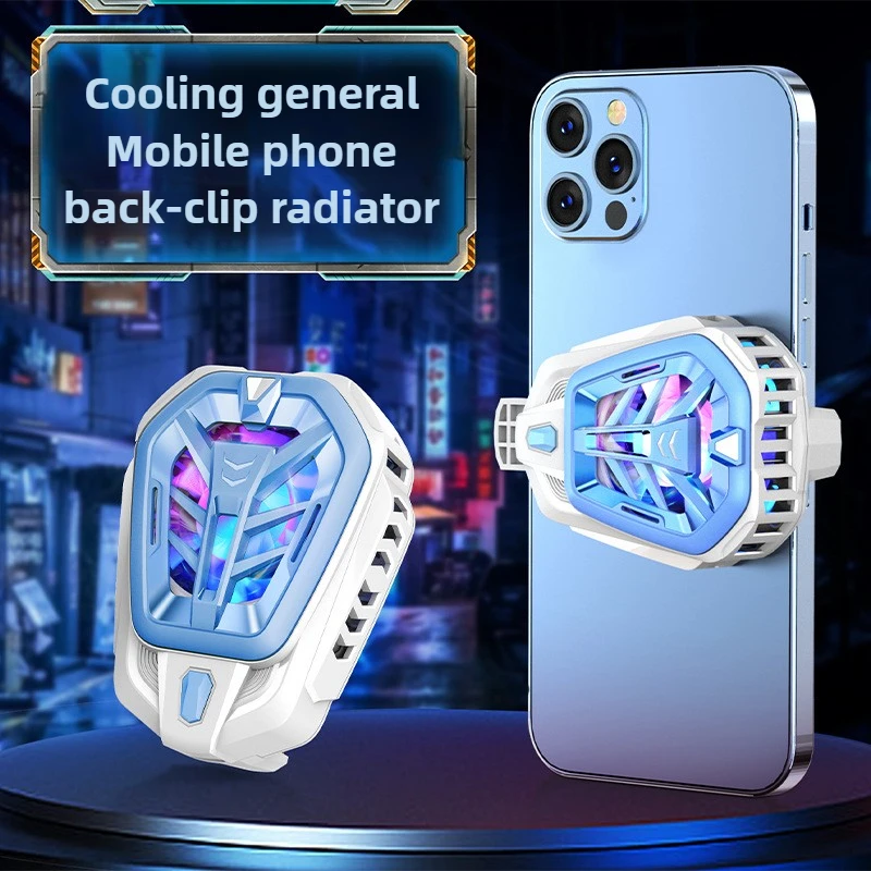 

K10 ABS Alloy Mobile Phone Semiconductor Back Clip Cooling Fan Radiator for PUBG Game Cooler for IOS Android Gaming Accessories