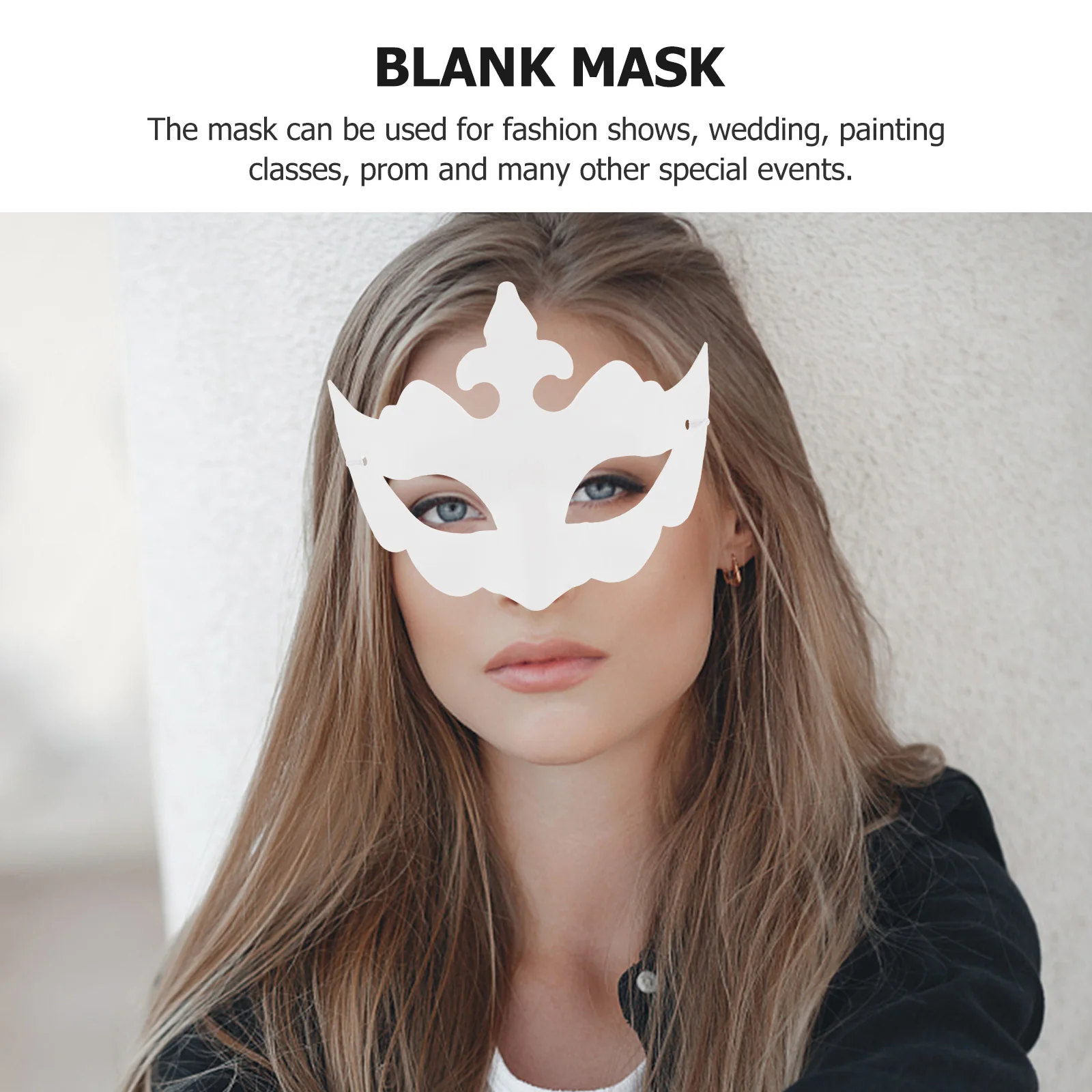 

6 Pcs Hand Painted Mask Blank White Cosplay Pulp Diy Unpainted Masquerade Child