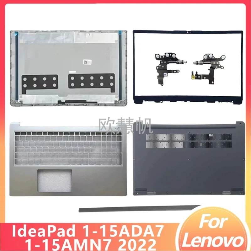 

M New for Lenovo IdeaPad 1 15ADA7 15AMN7 2022 Laptop LCD Back Cover/Front Bezel/Hinges/Palmrest Upper Cover/Bottom Case