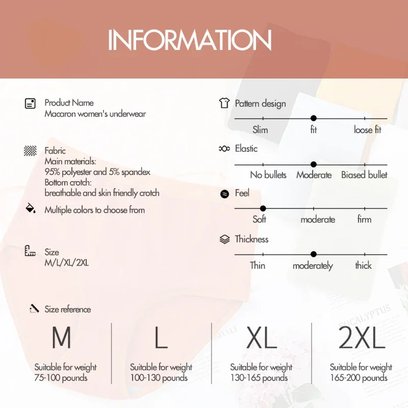 3er-Pack Damen-Höschen mit hoher Taille, Übergröße, Anti-Roll-Down-Unterwäsche – weiche, atmungsaktive Slips zur Bauchkontrolle (M-2XL)