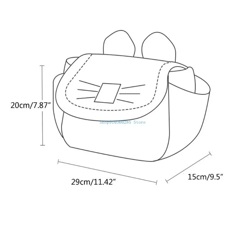 K9FF รถเข็นเด็ก ออแกไนเซอร์ ถุงเก็บขวดนมที่เก็บกระเป๋า Mom Travel Gear