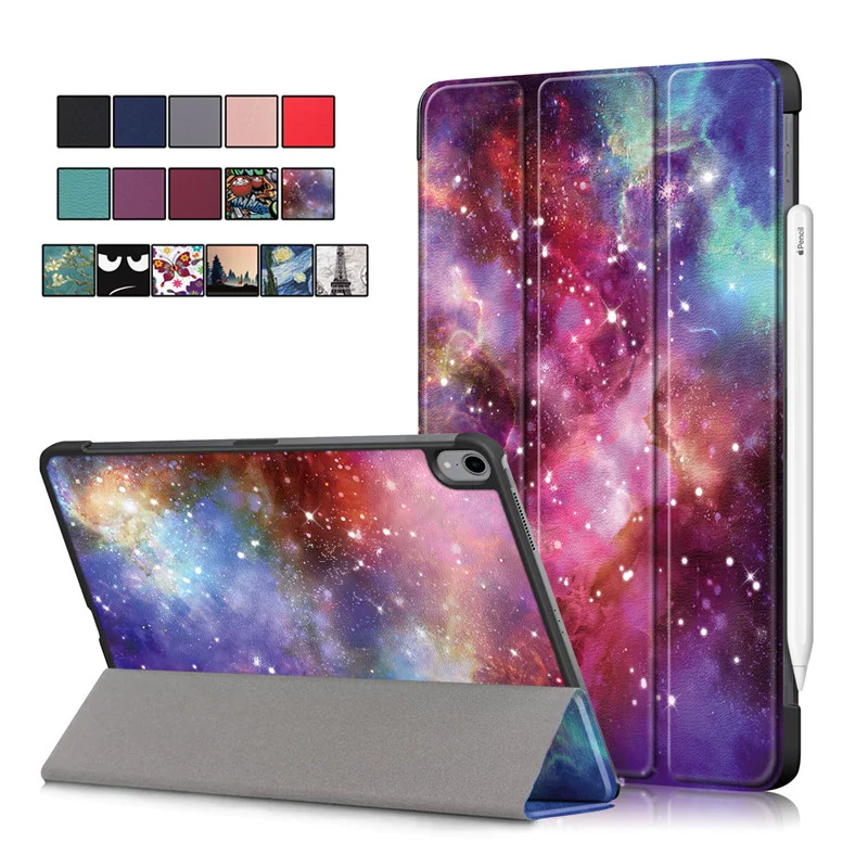 Tablet Cover For iPad Air Case 10.9  Model A2324 A2072 Folding Leather Cover Coque For iPad Air 4 Case 2020 Auto sleep/Wake up