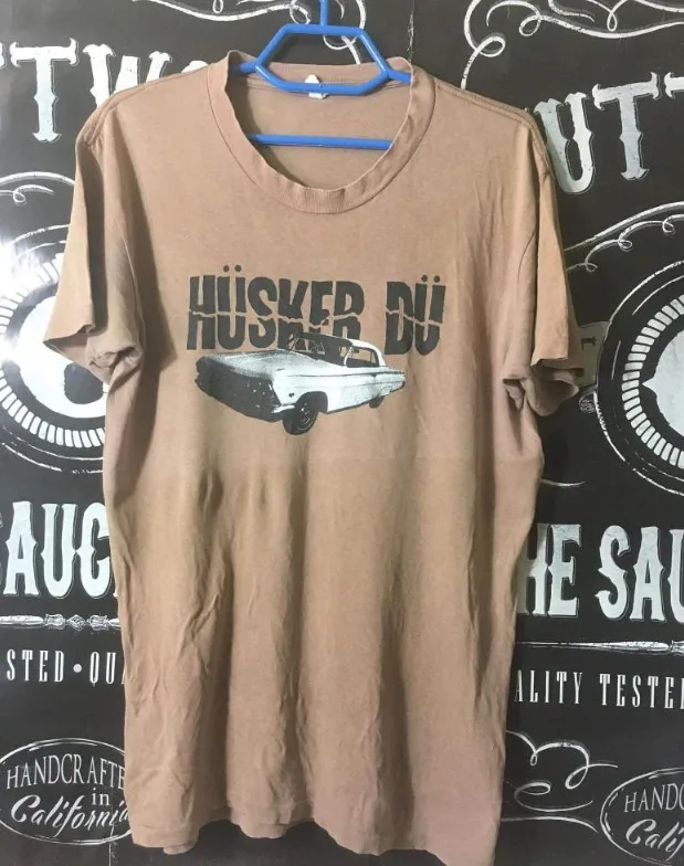 

Husker Du band vintage Classic Old Gold Color T Shirt KTV5520