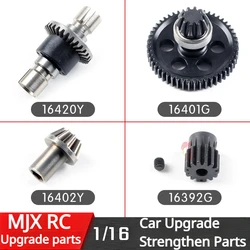 MJX RC 1/16 RC ulepszona wersja metalowa części zamienne koło zębate 16420Y 16402Y 16401G 16392G 1610A 1611A