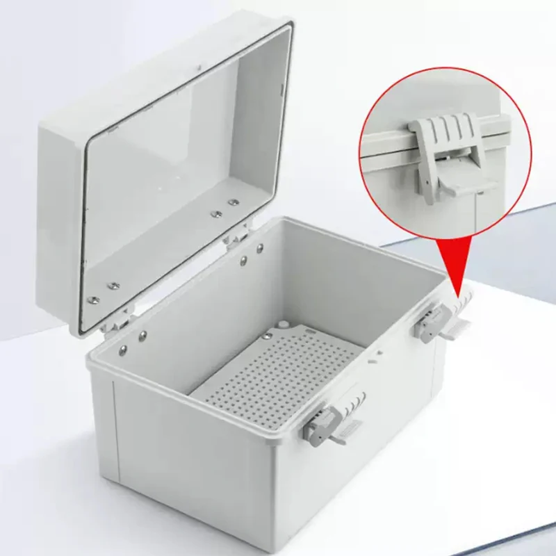 صندوق توزيع بلاستيكي مقاوم للماء، صندوق مراقبة خارجي، صندوق تحكم داخلي شفاف، صندوق كهربائي هندسي #2