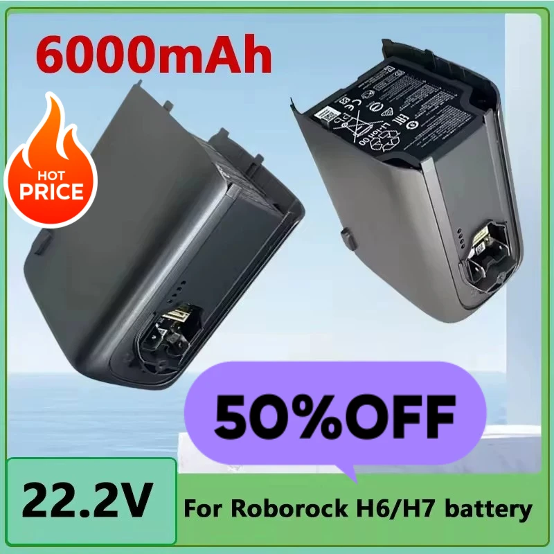 

22.2V 6000mah Suitable for Robock H6M1A/H7M1A Wireless Handheld Vacuum Cleaner Battery