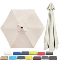 6.5ft 9ft 10ft Patio Umbrella Top Canopy Replacement Cloth,6 Ribs 8 Ribs Outdoor Market Table Pool Garden Umbrella Canopy Covers