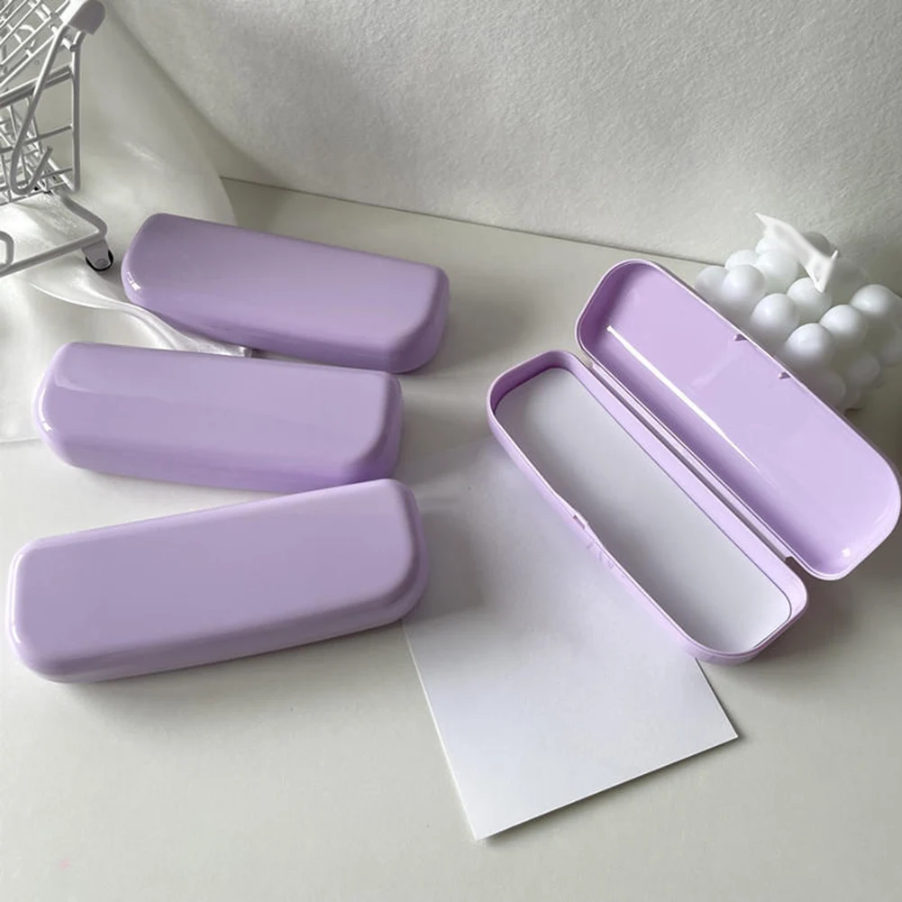 1PC Candy Color Simple Frame Glasses Case Portable Small Fresh Eyewear Protector Case Multi-function Glasses Storage Box