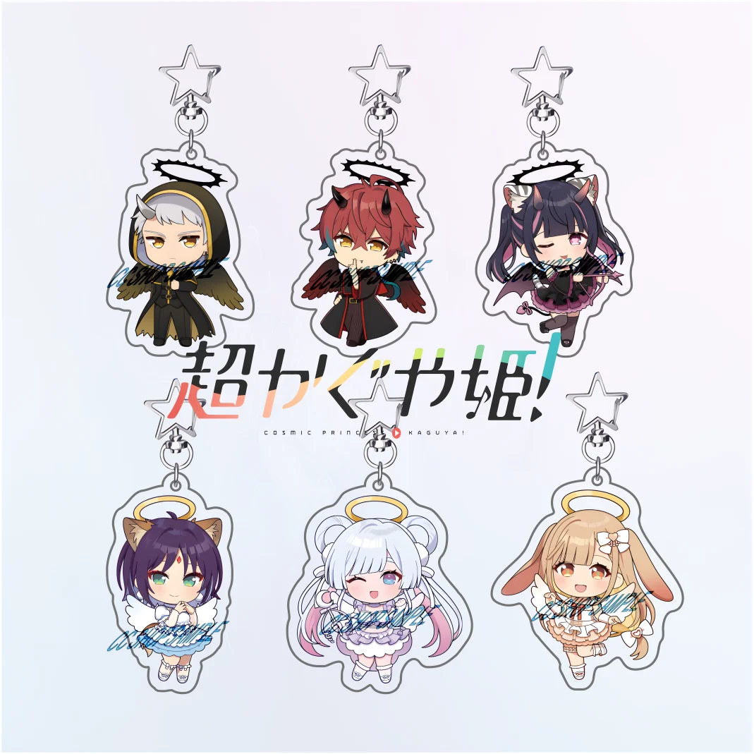 Anime Cosmic Princess Kaguya! Acrylic Stand Keychain Kaguya,YACHIYO,IROHA Figure Cute Collectible Popular Chic Bag Charms Gift