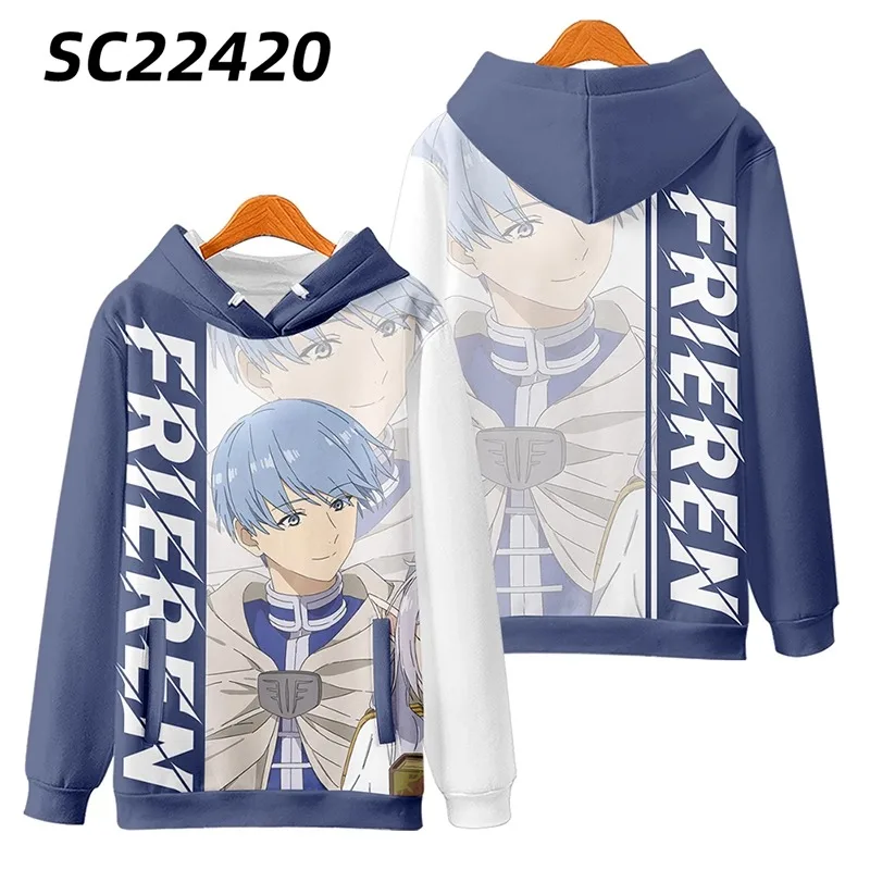 Anime Frieren: Voorbij Het Einde Van De Reis Cosplay Hoodie Vrouwen Heren Harajuku Sweatshirt Streetwear Hiphop Pullover Jas Met Capuchon