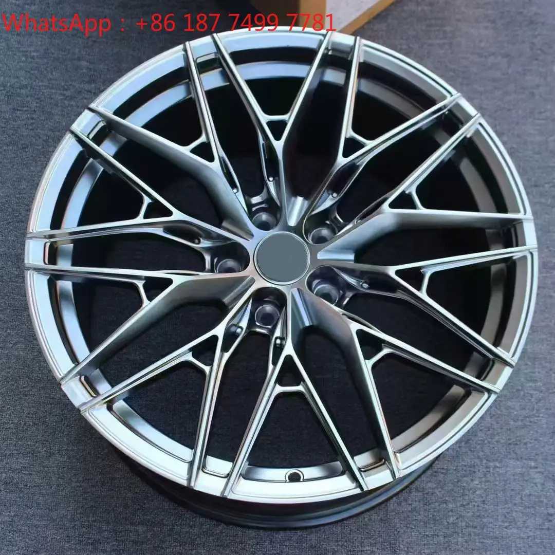 18 19 Inch Satin Black Powder Coating Multi-Spoke Full Casting Passenger Car Wheels
