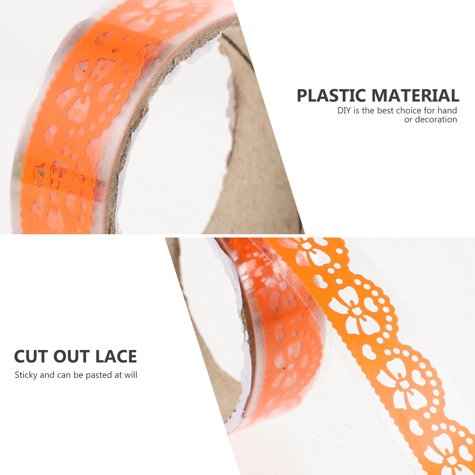 

12 Pcs Decorative Accessories Scrapbooking Lace Tapes Supplies Plastic Child Photo Album