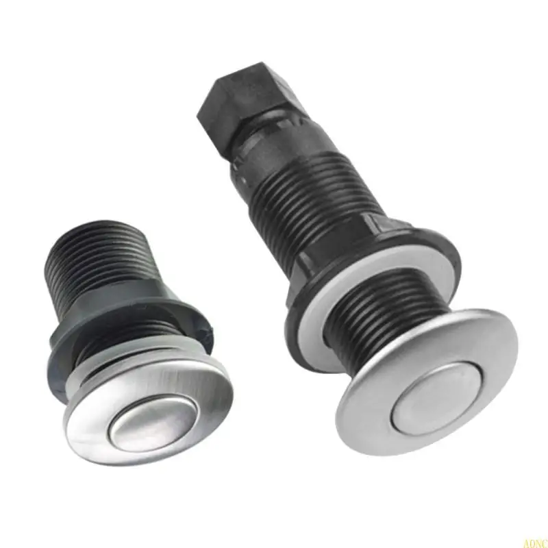 A0NC 쓰레기 처리 에어 스위치 키트 금속 실용 에어 버튼 음식 처리 액세서리