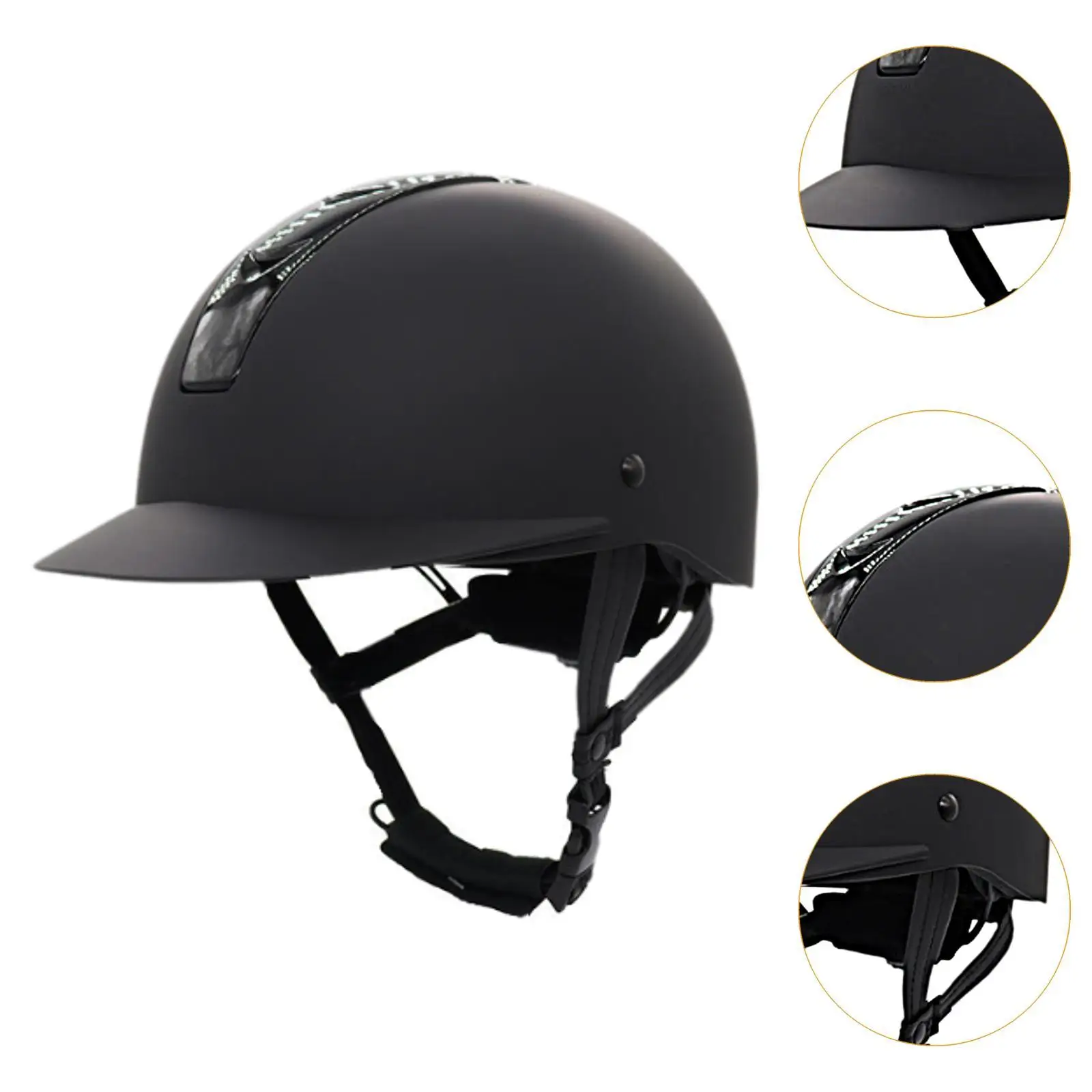 Casco ecuestre con orificios de ventilación, ajustable, portátil, sombrero ecuestre