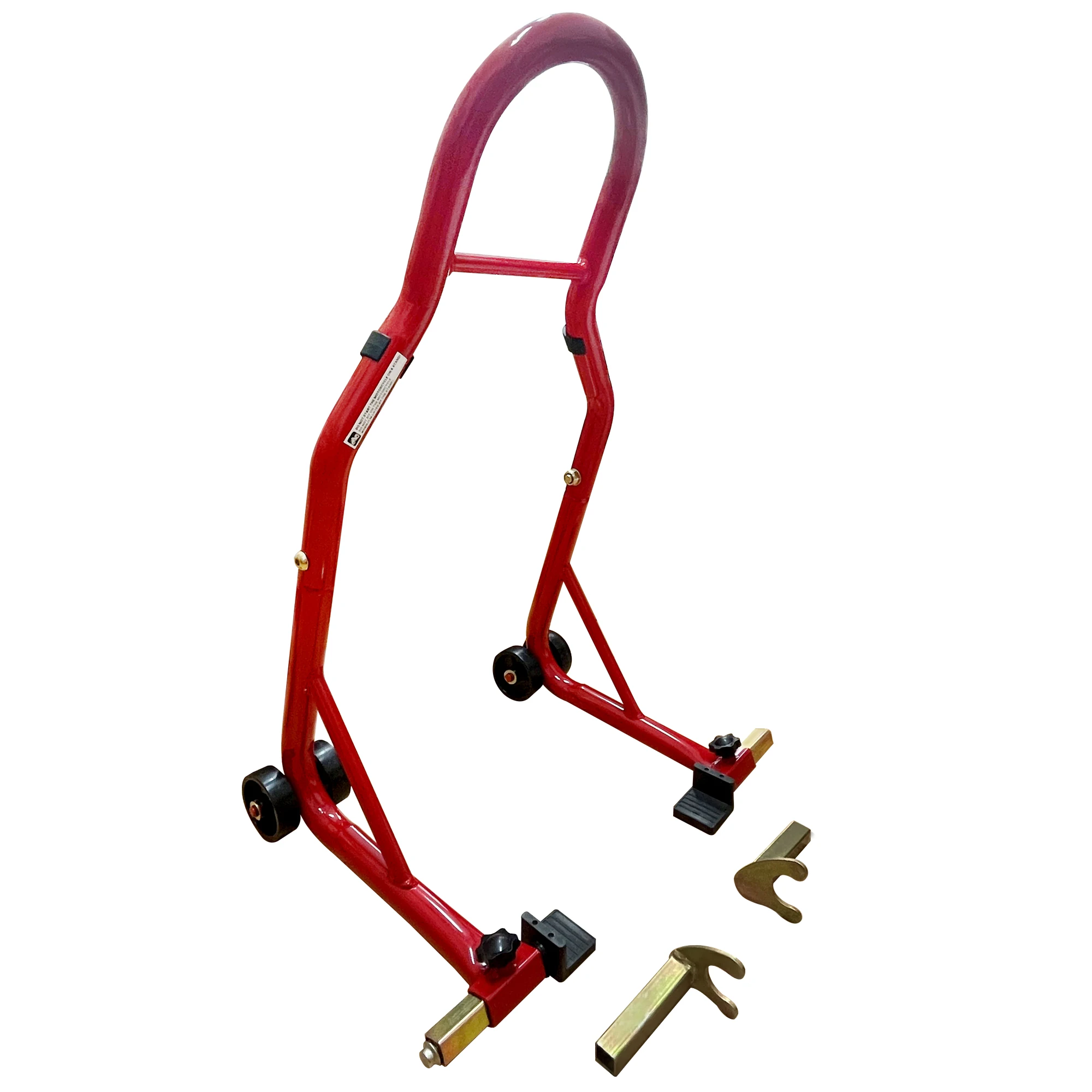 

Подставка для мотоцикла, 850 фунтов, красная, сверхмощный задний подъемник, регулируемая катушка маятника U + L 6,7-11,8 дюйма, подходит для Yamaha Honda Kawasaki