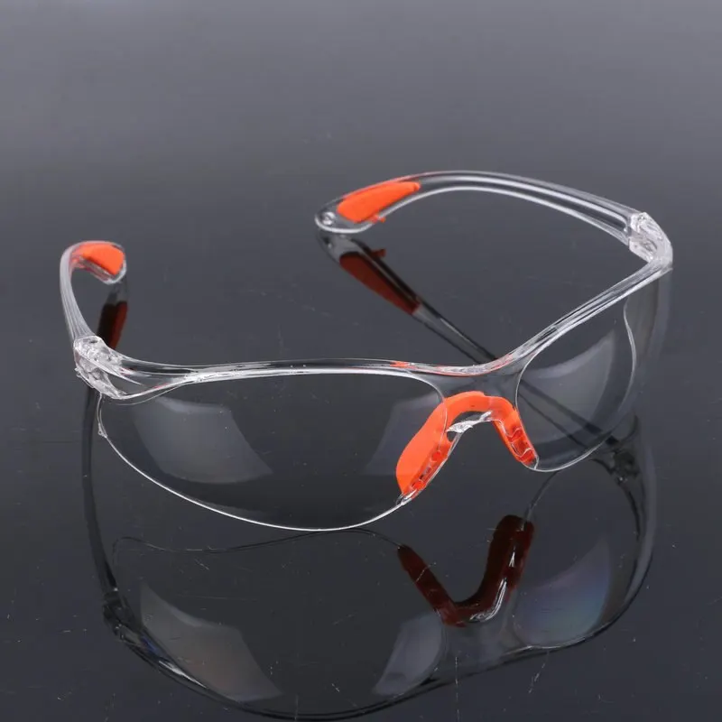 

Lab Work Safety Eye Protective Glasses PC Material Anti Impact Wind Dust Proof Goggles Safety Riding Clear Glasses