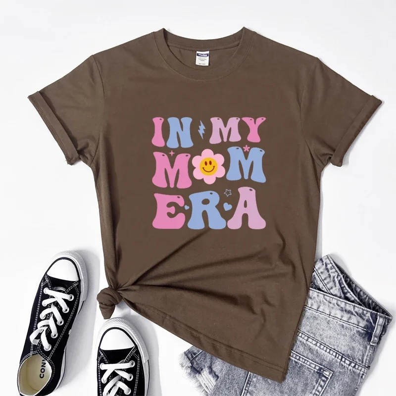 Y2k maglietta Sunmmer a maniche corte Groovy in My Mom Era Harajuku estetica stampa top da donna abbigliamento grafico maglietta Casual femminile