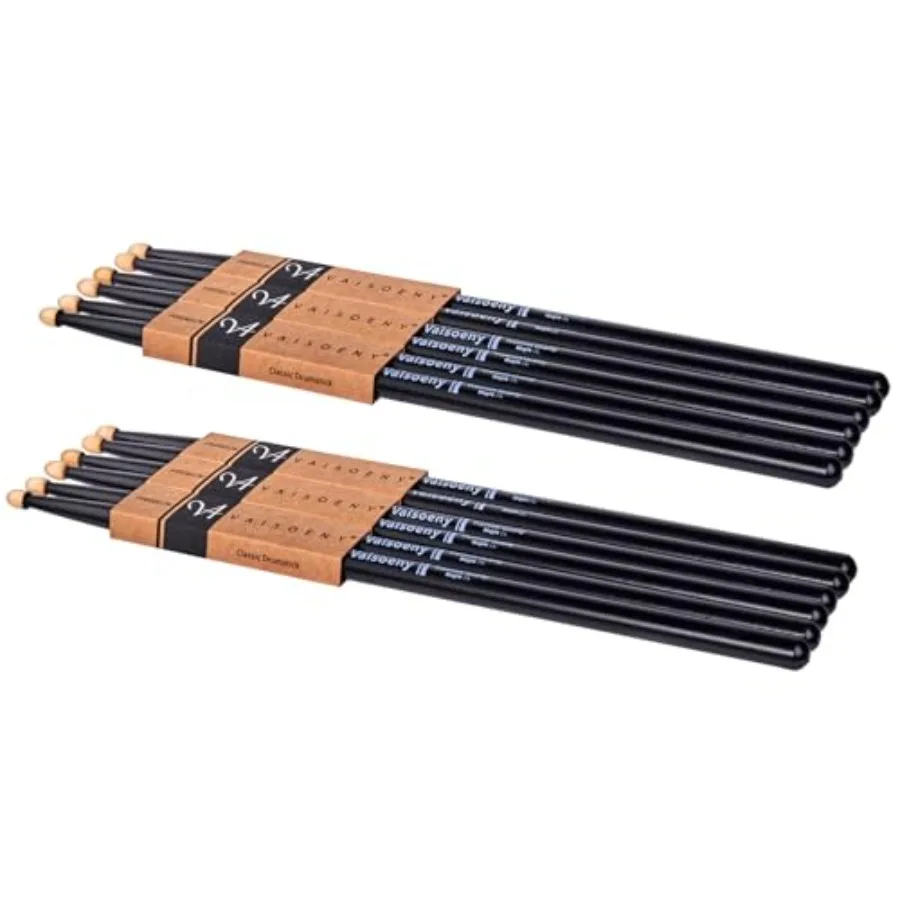 

Барабанные палочки Vaisoeny, лакированные, 7A, классические, из твердого клена, 6 пар, для взрослых профессиональных музыкантов