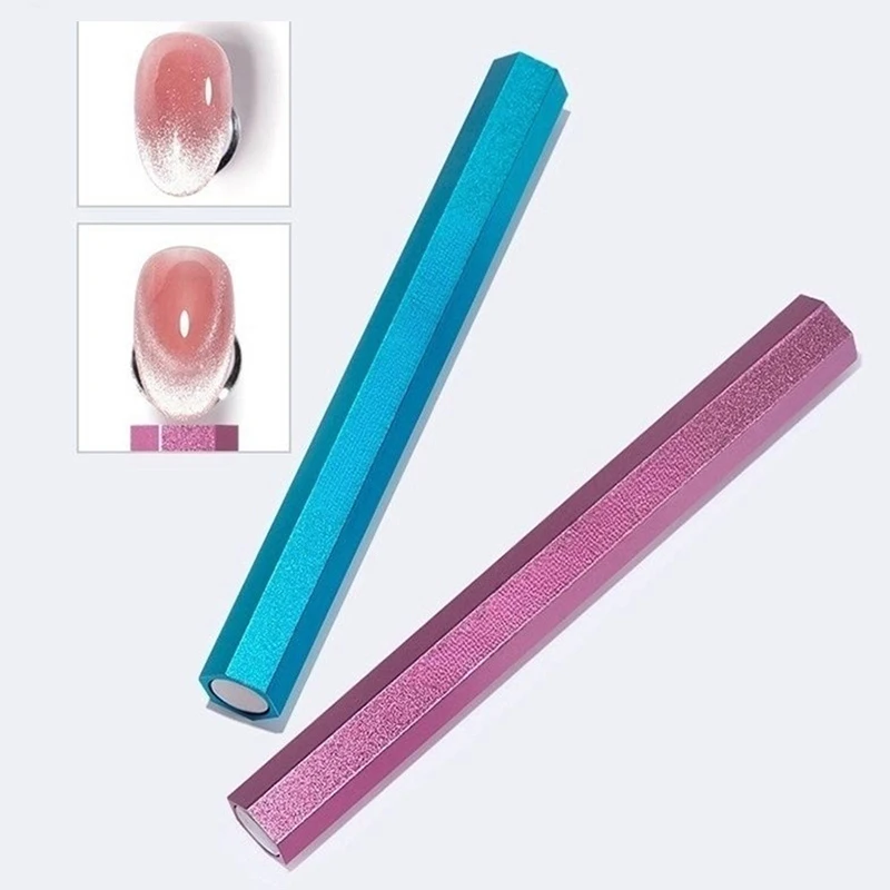 

Hexagon Large Strong Magnet Dual-Head Cat Eye Nail Magnet For Gel Design Professional Nail Styling Tools