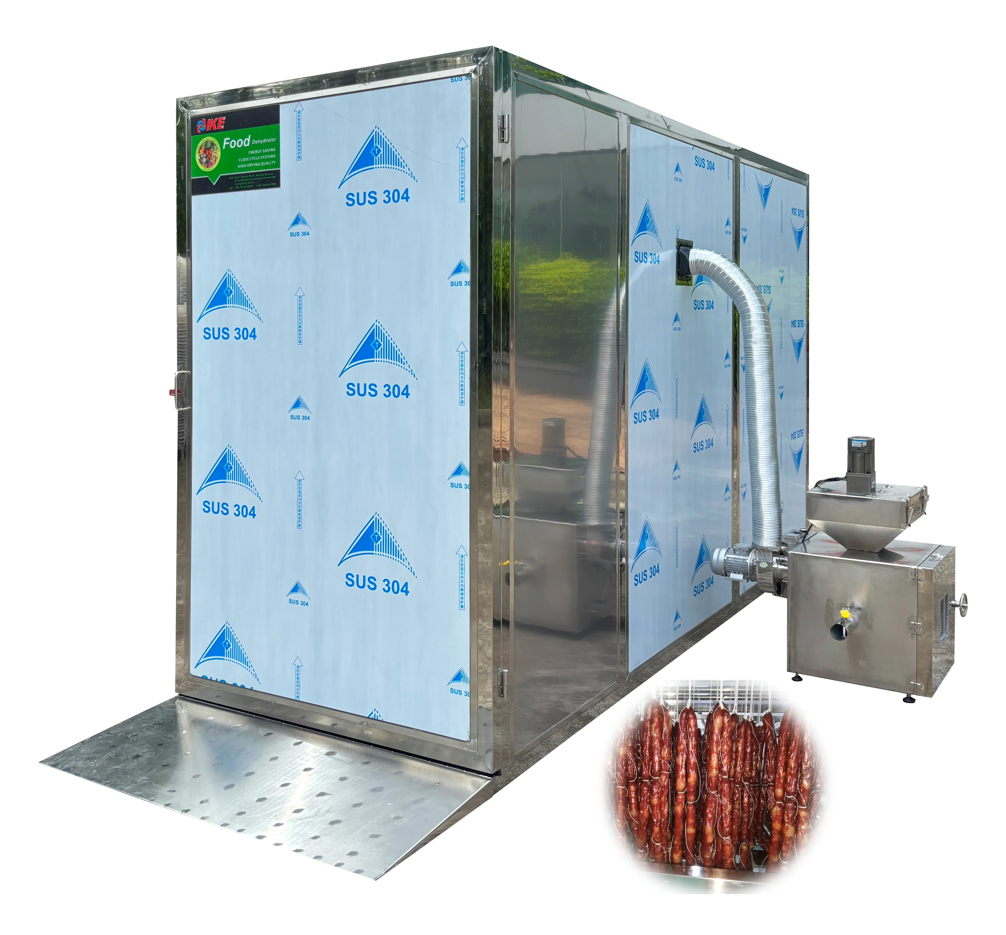 Commercial Meat Smoking Machine Sausage Smoker Dryer Fish Smoking Machine with Tray Dryer