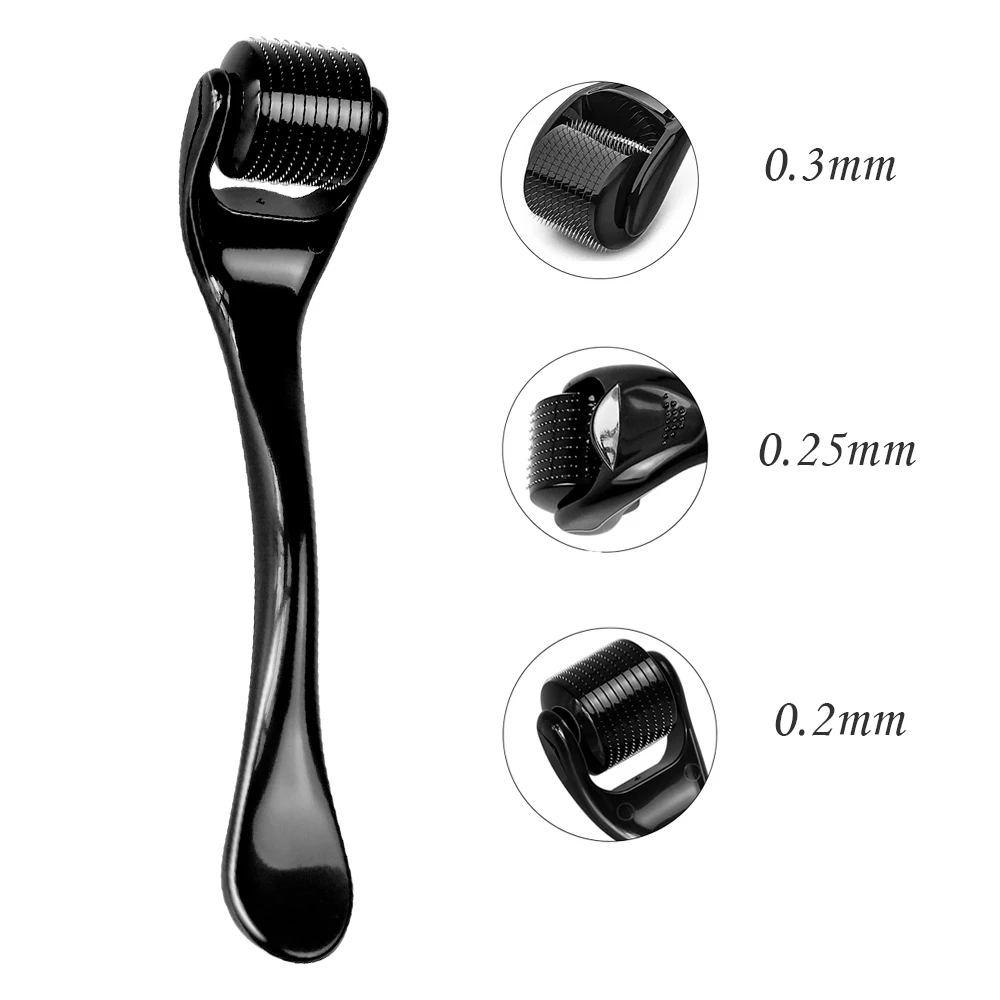 ZGTS DRS 540 Pins Titanium Derma Roller Microneedling Roller Anti Wrinkle Exfoliating Skin Repair for Hair Facial Skin Care Tool