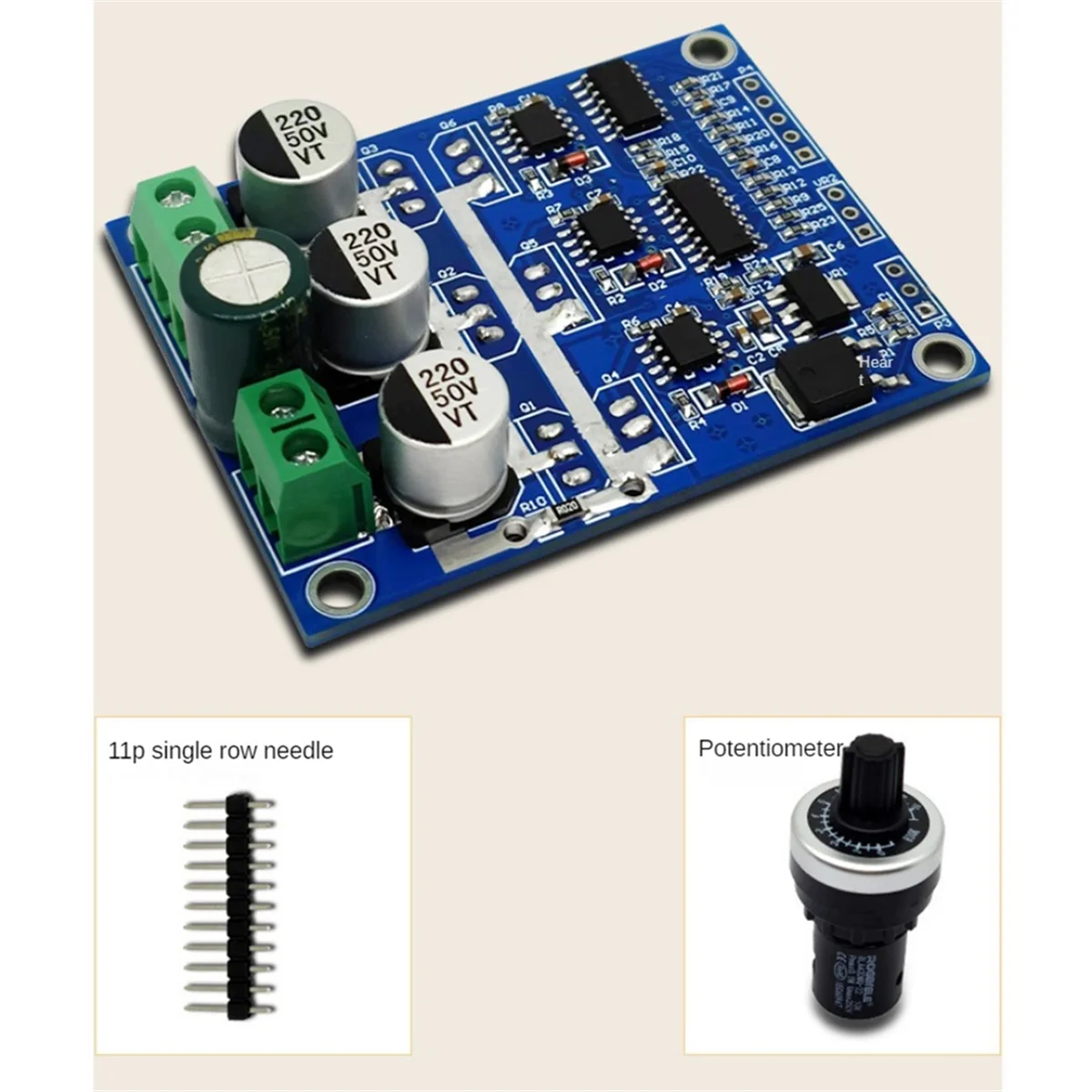 N34R_12-37V 5A DC Bürstenlose Hall-Motor-Treiberplatine